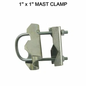 Abrazadera de poste de 1” x 1” pulgadas perno en U para satélite aéreo mástil horizontal unión en T - Imagen 1 de 2
