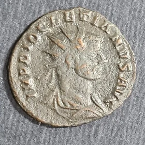 Römische Münze, Diokletian, 284-305 n. Chr., Billon Antoninianus, Sear Nr 12665, #1  - Bild 1 von 6