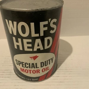 VINTAGE WOLFSKOPF SPECIAL DUTY MOTORÖL 1 QUART VERBUNDDOSE VOLL SAE 30 - Bild 1 von 5