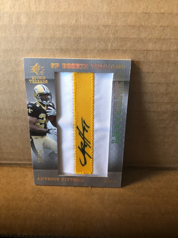 2007 SP Rookie Threads Rookie Lettermen Gold #123 Antonio Pittman automático 39/99 Foto 1 de 2