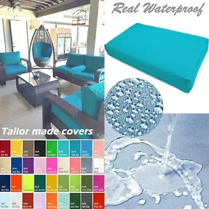 TAILOR MADE COVER*Patio Bench Cushion Waterproof Outdoor Swing Sofa Daybed Dw10 - Picture 1 of 21