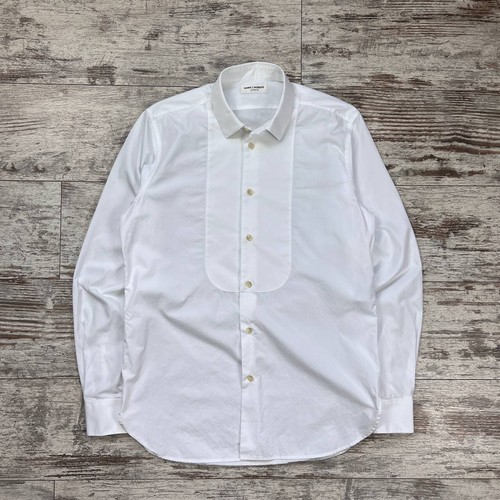 SAINT LAURENT (YSL) Camicia da uomo bianca Saint Laurent Paris taglia 39 15