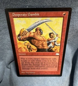 MTG - Desperate Gambit - Weatherlight - NM - Free Shipping! - Buy more & Save! - Picture 1 of 2