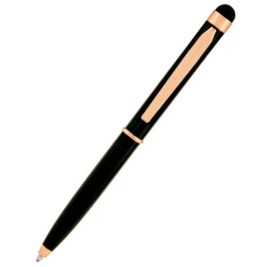 Monteverde Poquito Black Attire Mini Ballpoint Stylus Pen - Picture 1 of 1