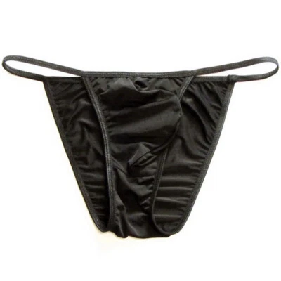 Seidig weicher Herren Tanga String Bikini Ausbuchtung konturiert Beutel Slip Höschen Farben - Bild 1 von 4