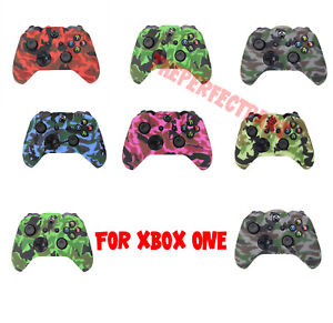 Camo Silicone Rubber Skin Case Gel Cover Grip For Xbox One Wireless Controller