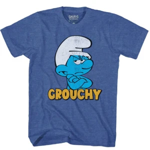 The Smurfs Grouchy Smurf T-Shirt - Picture 1 of 2
