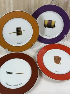 Kiss That Frog HTF 8” Plate (set of 4) Hotte Barrique Couteau RARE READ - Picture 1 of 18