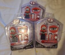 Tube Heroes Exploding TNT Pack with Figure & Tools. Lot of 3 . Sealed packs