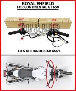 Fits Royal Enfield LH & RH side Handlebar Assy. for CONTINENTAL GT 650 - Picture 1 of 8
