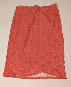 RipSkirt Hawaii Womens Size XL Wrap Skirt Length 3 Coral Cover Up With Pocket 