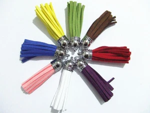 2pz nappe con fettuccia bifloccato scamosciata faux suede cord vari colori  - Foto 1 di 10