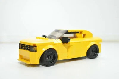 Custom Car Yellow Charger Model Built and Compatible with LEGO® Bricks - Image 1 of 2