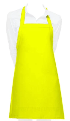 Cutest Ever Yellow Vinyl Waterproof Apron Durable Lightweight Dish Grooming - Image 1 of 3