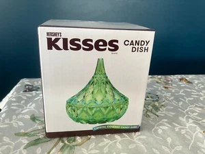 Hershey's Kisses Kristall bedeckt Bonboniere von Godinger in grün, neu im Karton - Bild 1 von 9