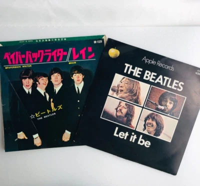 Lot2 The BEATLES Japanese Singles 60's Japan TOSHIBA ODEON vinyl records T - Image 1 of 4