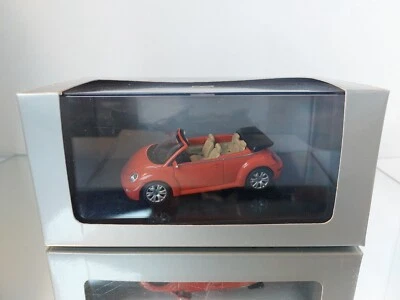 AUTOart VW Volkswagen New Beetle Cabrio arancione 1:43 nella scatola - Immagine 1 di 4