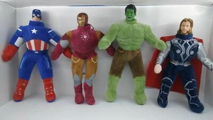 Avengers Plush Toy Action Figure Soft Doll kids Size aprox 24 cm, 4 Pieces Lot - Picture 1 of 6