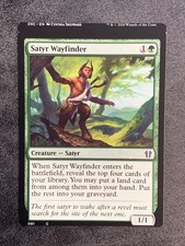 Mtg Misprint Miscut Zendikar Rising Commander Satyr Wayfinder