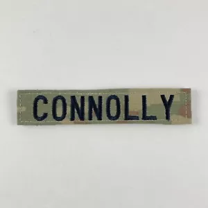 Connolly US Army mimetico militare ricamato nome linguetta toppa gancio chiusura - Foto 1 di 2