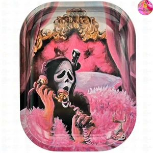 Horror Baddie Pink Multi-Use Metal Tray - 14x18cm -Jewellery/Crystals Gift Plate - Picture 1 of 6