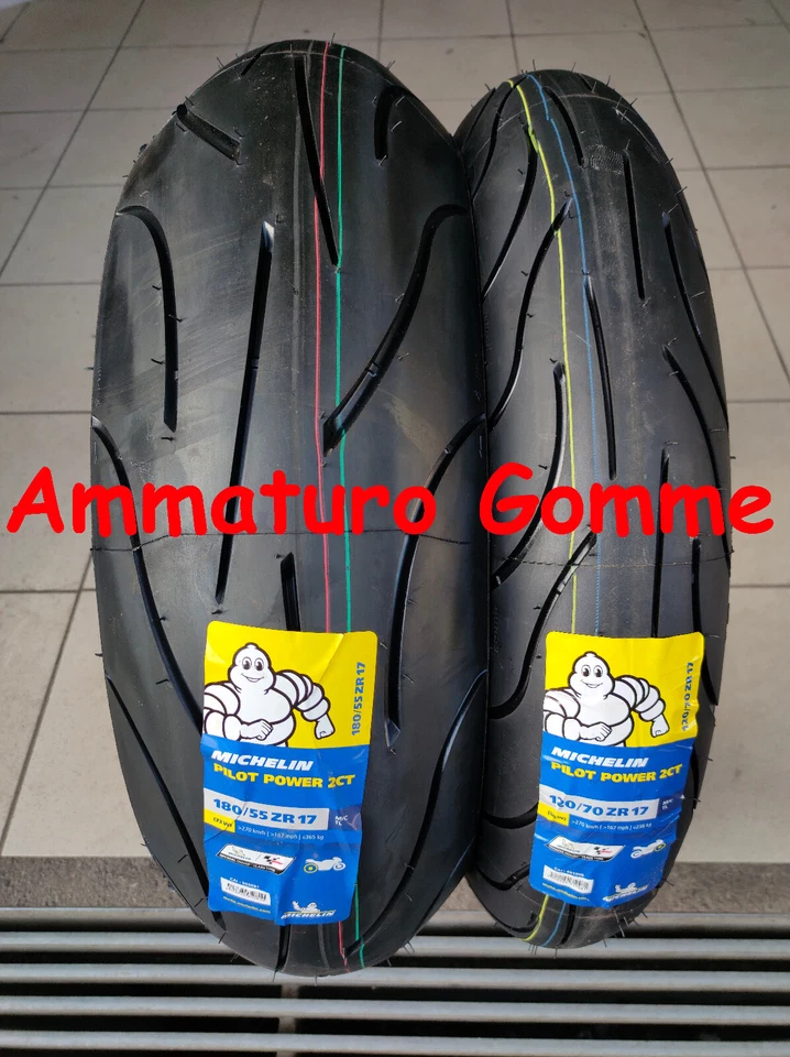 COPPIA 120/70 17 180/55 17 DOT/ANNO 2025! +OMAGGIO MICHELIN PILOT POWER 2CT MOTO