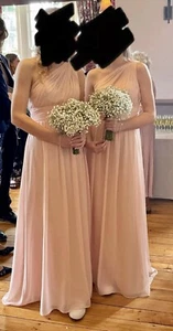 2 x Beautiful Pale Pink Bridesmaid Dresses - Picture 1 of 3