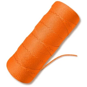 Orange Mason Line - #18 Braided Nylon String - 500 Ft Length - Nylon Twine fo... - Picture 1 of 5