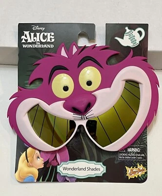 RARE Sun-Staches Costume Sun Glasses Halloween ALICE IN WONDERLAND CHESHIRE CAT - Image 1 of 4