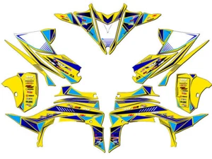 2014-2020 (YFZ 450R) yfz 450 SURGE Yellow Senge Graphics Kit Compatible with - Picture 1 of 7