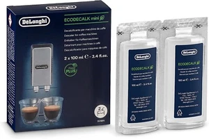 Delonghi EcoDecalk Mini Descaler 2x100ml Espresso Machine Descaler (DLSC200) - Picture 1 of 2