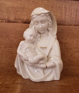 Vintage Jungfrau Maria & Jesuskind Porzellan Figur Madonna mit Kind Germany - Bild 1 von 12