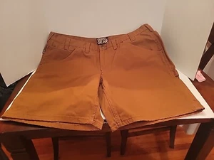Gravel Gear Men’s Brown Distressed Canvas Carpenter Shorts Size 44 Waist - Picture 1 of 6