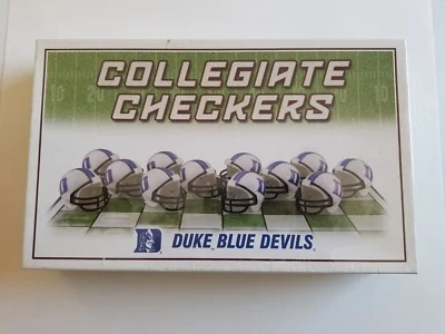 Duke Blue Devils vs North Carolina NCAA Classic Rival Edition Checker Set - Image 1 of 4