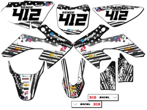 2013-2023 CRF 50 MERICA Grey Senge Graphics Kit Compatible with Honda - Picture 1 of 10