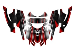 Arctic Cat Sabercat Firecat Graphics 2003 2004 2005 2006 F5 F6 F7 #1900 rojo - Imagen 1 de 2