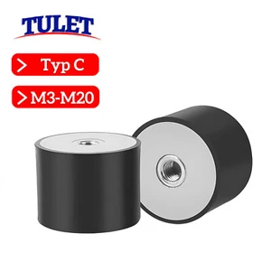 Tampone in gomma tipo C ammortizzatore vibrazioni silentblock tampone gomma-metallo da M3 a M20 - Foto 1 di 63