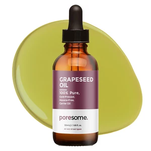 Grapeseed Oil for Hair & Skin 100% Pure, Cold Pressed, Hexane-Free Poresome - Picture 1 of 5