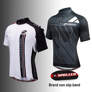Mens Cycling Jersey Breathable Bike Shirt Comfortable Cycle Short Sleeve Tops - Picture 1 of 12