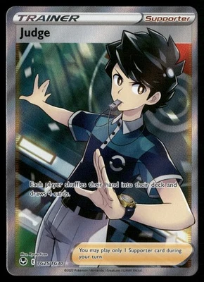 Judge Ultra Rare SWSH12: Silver Tempest Trainer Gallery TG25/TG30 Pokemon TCG - Image 1 of 2