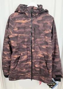 NWT Volcom GORE-TEX Insulated Ski Snowboard Jacket Camouflage Brown Women’s M - Picture 1 of 19