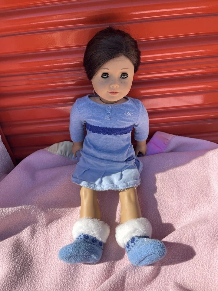 "Muñeca American Girl Just Like You #55 pelo castaño ojos verdes pecas 18""" Foto 1 de 3
