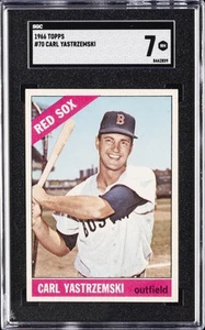 1966 TOPPS #70 CARL YASTRZEMSKI SGC 7 - Picture 1 of 2