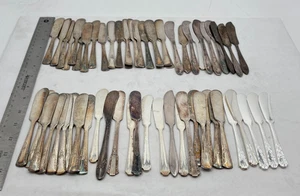 Lot of 60 Assorted Vintage Silverplate Butter Spreaders - Lot#193 - Picture 1 of 3