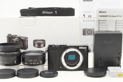 Kit de doble lente Nikon 1 J5 en perfecto estado con caja original y accesorios. Onl - Imagen 1 de 4