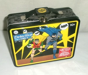Batman & Robin Metal Lunchbox Detective Comics Retro Tin Collectible - Picture 1 of 6