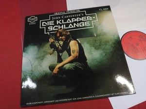 John Carpenter DIE KLAPPERSCHLANGE Soundtrack - LP Celine CL 0004 Germany - Picture 1 of 3