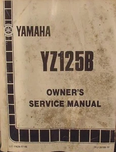 GENUINE YAMAHA OWNERS SERVICE MANUAL YZ125B YZ125 B - Picture 1 of 3