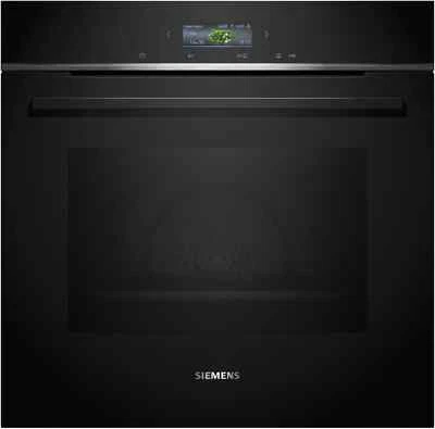 Siemens iQ700, Einbau-Backofen, 60 x 60 cm, Schwarz, Edelstahl HB772G1B1 (AS 34) - Bild 1 von 4