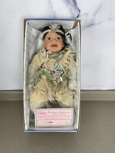 Cathay Collection Porzellan Indianer Puppe 20 Zoll 560/5000 Zertifikat - Bild 1 von 3